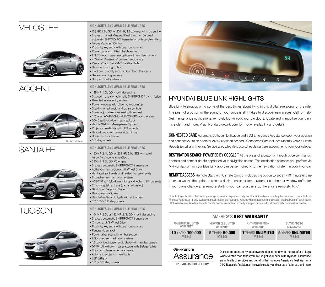 2015 Hyundai Full-Line Brochure Page 1